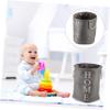 Cotton and Linen Foldable Laundry Basket, 1 Pc., with Rope Handle view 2