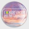 I Love Saint Vincent and the Grenadines Flag Glass Refrigerator Magnets, 2 Pieces view 1
