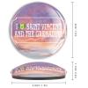 I Love Saint Vincent and the Grenadines Flag Glass Refrigerator Magnets, 2 Pieces view 3