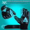 BEAST RAGE Goalkeeper Gloves for Kids, Boys & Youth, Soccer Goalie Gloves with Double Wrist Support, Strong Grip and Padding (Aqua, Gray, Size 8 (M/L)) view 3