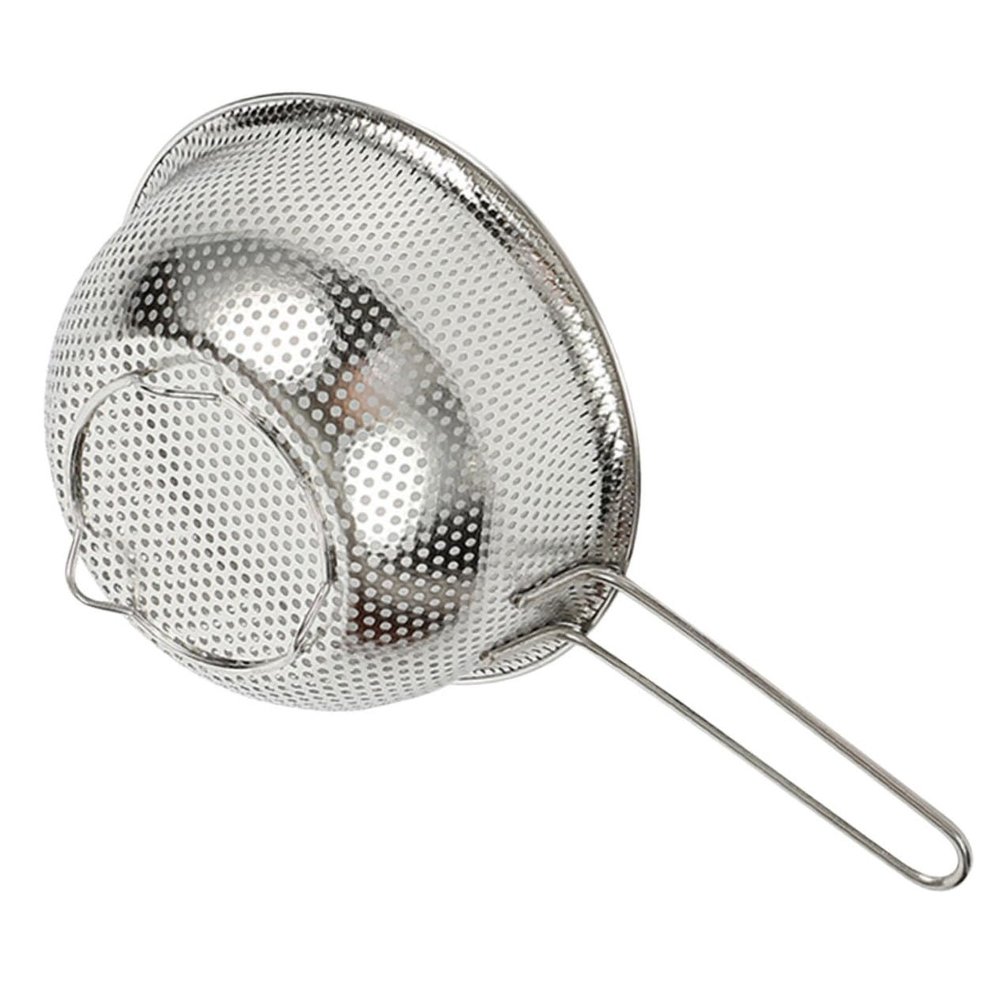 Fine-Mesh Stainless Steel Rice Strainer, Silver