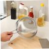Fine-Mesh Stainless Steel Rice Strainer, Silver view 4