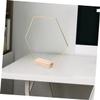 Hexagonal Metal DIY Decoration Rings with Wooden Bases, Set of 2 view 4