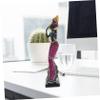 OUNONA African Woman Resin Statue, 1 Piece, Yellow view 3