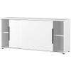 Lomadox Brombel Sideboard Sliding-Door Cabinet, 160 cm, White view 1