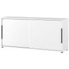 Lomadox Brombel Sideboard Sliding-Door Cabinet, 160 cm, White view 2