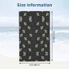 Mypiky Bumble Bees Print Microfiber Beach Towel for Adults, Women, Men, and Children, Large Bath Towel, 76 x 132 cm view 4