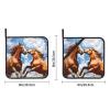 Square Insulated Pot Holders with Animal Print, 2-Pack view 4