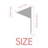 Ocean Beach Green Tree Art Deco Fashion Toothpick Triangle Cupcake Topper Flags view 2