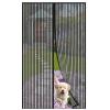 Magnetic Insect Screen Door Curtain, Foldable, 85 x 270 cm, Black view 1