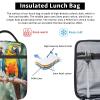 Reusable Insulated Lunch Bag with Parrot Print for Work, Picnics & Travel view 3