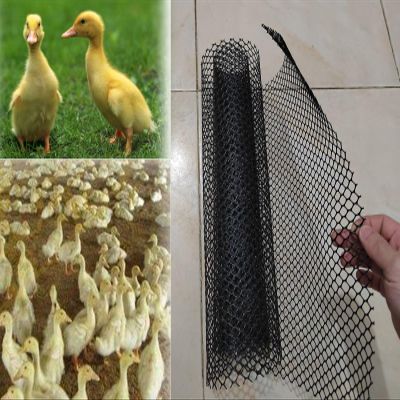 Black Plastic Mesh Garden Fence Roll
