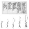 Baluue 25-Piece Fishing Rolling Swivels with Ball Bearings view 1