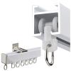 DPAOZPO Ceiling or Wall-Mount Curtain Track, Aluminum, 500 cm/16.4 ft, 4 × 125 cm view 1