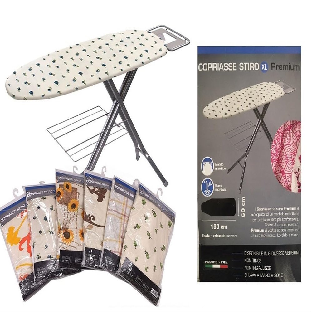 160 x 60 cm XXL Universal Ironing Board Cover, Made in Italy