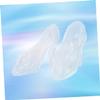 Transparent Mini High-Heel Shoes, 6-Piece Vinyl Set, White view 1