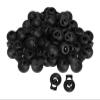 Plastic Cord Locks, 100-Pack, for Cords, Drawstrings and Shoelaces view 1