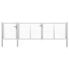 TEKEET Gates Steel Garden Gate 400 x 100 cm, Silver Hardware view 1