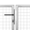 TEKEET Gates Steel Garden Gate 400 x 100 cm, Silver Hardware view 3