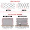 Flexible 304 Stainless Steel Wire Rope Mesh Safety Net, L1.5 × W1 m / L4.92 × W3.28 ft view 3
