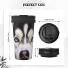 500 ml Thermos Coffee Travel Mug with Silly Husky Dogs view 3