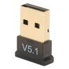 USB Bluetooth 5.1 Adapter, Portable Wireless, Black view 2