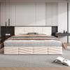 Becag Upholstered Bed 180 x 200 cm with Storage, Hydraulic Lift, Slatted Base, Velvet Beige view 3