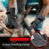 DAQIANG 932 Bite-Resistant Leather Gloves, 2-Layer, Heat-Resistant, Gray view 4