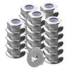 Offgridtec DIN 6926 Self-Locking Flange Nuts, A2 V2A Stainless Steel, M4, 25-Pack view 1