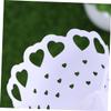 HAPINARY 50 Paper Flower Confetti Cones with Heart Cutout view 3