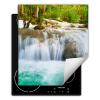 SMTDeco Induction Cooktop Cover, Waterfall Stone Brown, 45 x 52 cm view 1