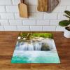 SMTDeco Induction Cooktop Cover, Waterfall Stone Brown, 45 x 52 cm view 4