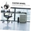 TEHAUX 5-Piece Zinc Alloy Hard-Floor Casters for Office Chairs with Brakes view 2