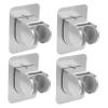Aluminum and ABS Shower Head Holder, 4-Piece, Silver view 1