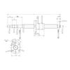 WZJUIQ SFU1204 Ball Screw, C7, with 1204 Single Ball Nut, CNC, 250–900 mm view 2