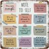 Funny Vintage Metal Sign: Notice to Self—You Are Enough view 1