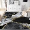 Black and Gold Marble Area Rug, Soft Nonslip, 80 x 150 cm view 3