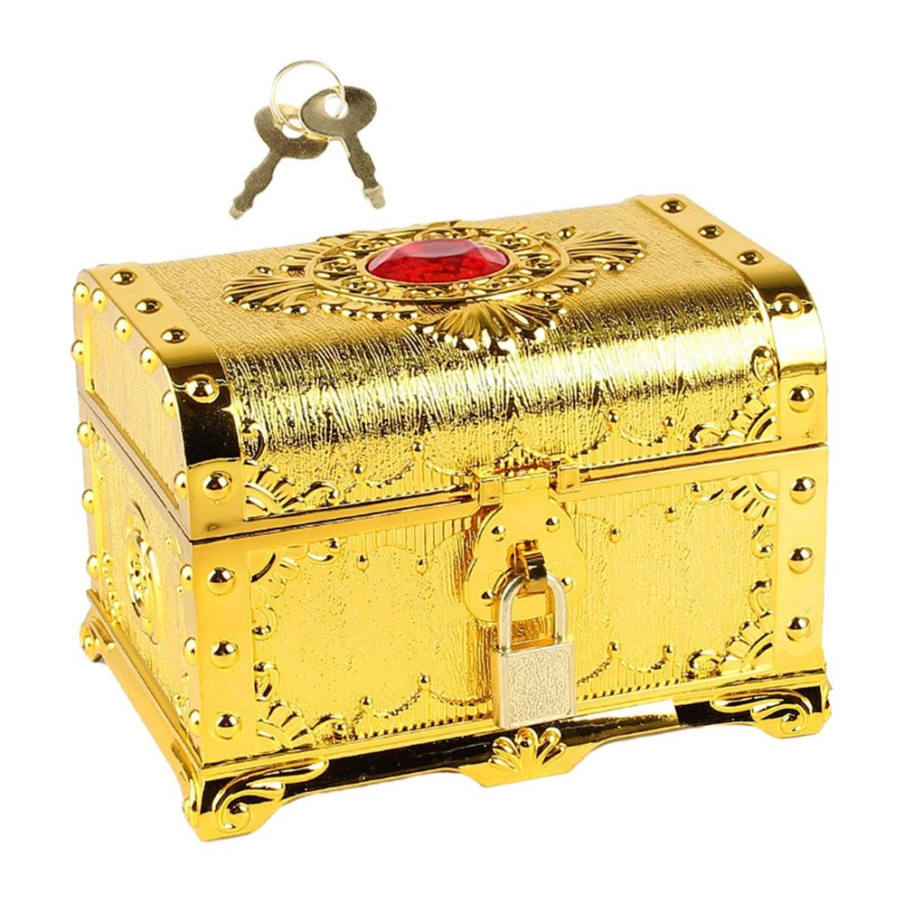 Sharplace Pirate Treasure Chest with Lock and Key