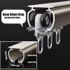 70–600 cm Heavy-Duty Curtain Track, 2 mm Aluminum, Wall/Ceiling Mount (Black, Ceiling, 0.7 m) view 2