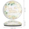 luckluccy Glass Refrigerator Magnets with “Love The Nature Beauty” Quote, Yellow Floral Wreath, 4-Pack view 3