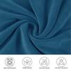 Square Ottoman Cover, Stretch Velvet Slipcover, Color #10, 35 x 35 cm / 14 in view 3