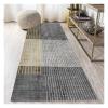 Siunwdiy Gray Geometric Hallway Runner Rug, 50 x 380 cm view 2
