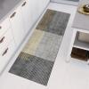 Siunwdiy Gray Geometric Hallway Runner Rug, 50 x 380 cm view 3