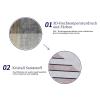 Siunwdiy Gray Geometric Hallway Runner Rug, 50 x 380 cm view 4