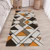 Siunwdiy Hallway Runner Rug 60 x 340 cm, Non-Slip, Washable, Colorful Geometric Pattern view 2