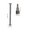 Srliya Steel Replacement Rear Driveshaft for 1/16 RC Cars view 4