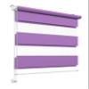 Stylo Day & Night Roller Blind, No Drilling, 57 x 220 cm, Heather view 1