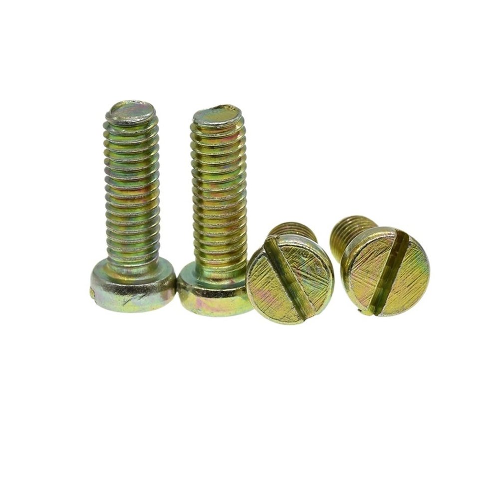 HUIFA M2–M6 Carbon Steel DIN 84 Slotted Cylindrical-Head Screws, M4 × 8 mm, 10 Pieces
