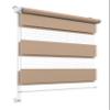 Stylo Day & Night Roller Blind, No-Drill, Universal Mechanism, Easy Installation, Semi-Transparent/Blackout, Indoor, 62 x 150 cm, Beige view 1