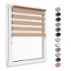 Stylo Day & Night Roller Blind, No-Drill, Universal Mechanism, Easy Installation, Semi-Transparent/Blackout, Indoor, 62 x 150 cm, Beige view 2